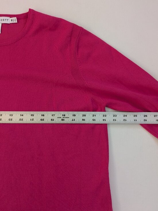 Gretchen Scott Women's Sweater Size Medium Pink Lightweight - Picture 10 of 13